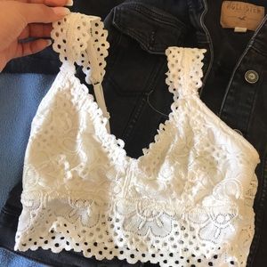 White bralette!!